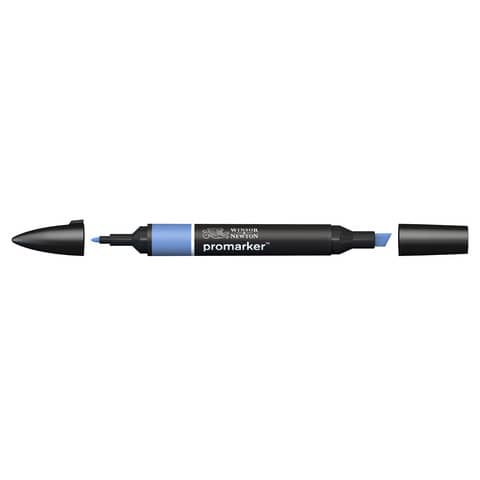 Pennarelli Winsor&Newton Promarker doppia punta fine-larga - blu cobalto B637 - 0203178